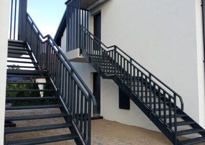 Schody zewnętrzne metalowe produkcja Grudziądz