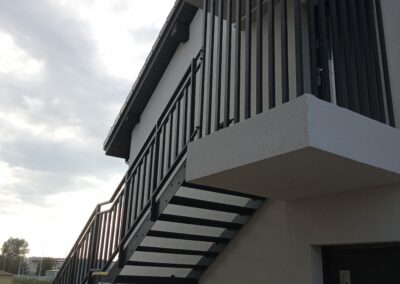 Schody zewnętrzne metalowe produkcja Grudziądz